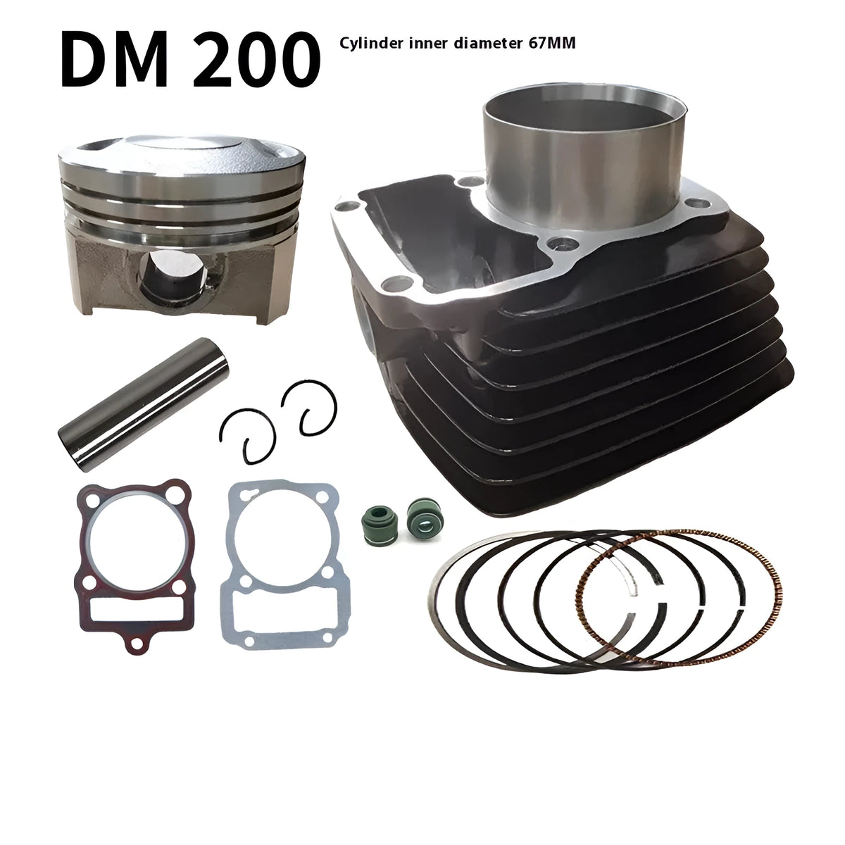 DM200 motorcycle engine sleeve barrel 67mm cylinder inner diameter accessory