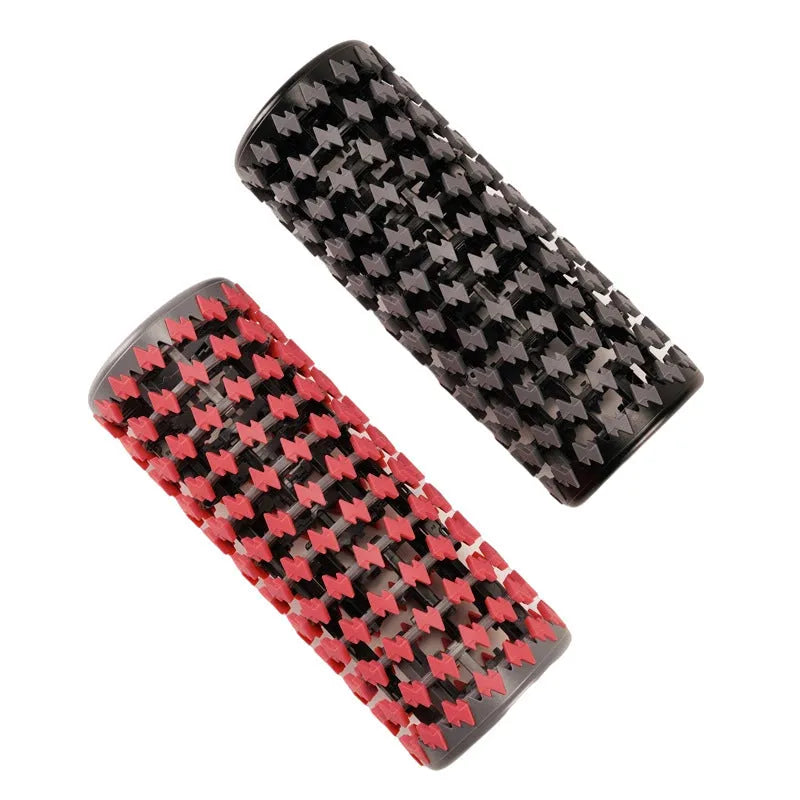 Adjustable telescopic foam roller in black, pink, red or yellow for home fitness muscle relaxation