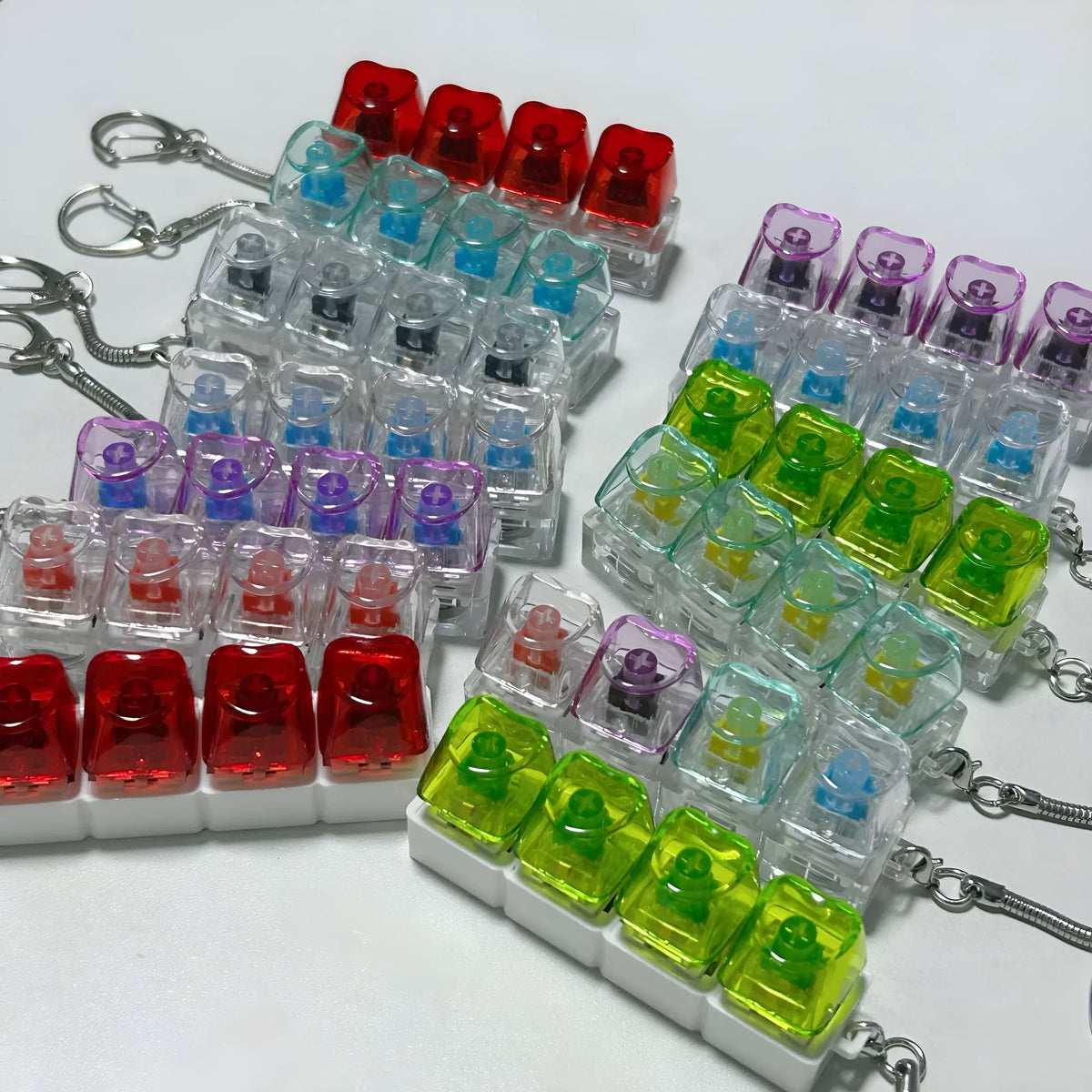 PC transparent decompression shaft tester with light showing internal mechanism, 4-hole design