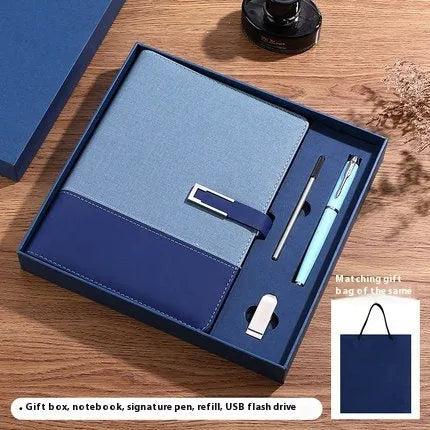 A5 soft leather notebook in business brown colour with wood-free paper pages