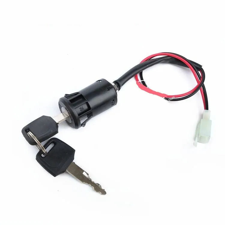 Waterproof electric door lock for automotive security systems with plastic housing
