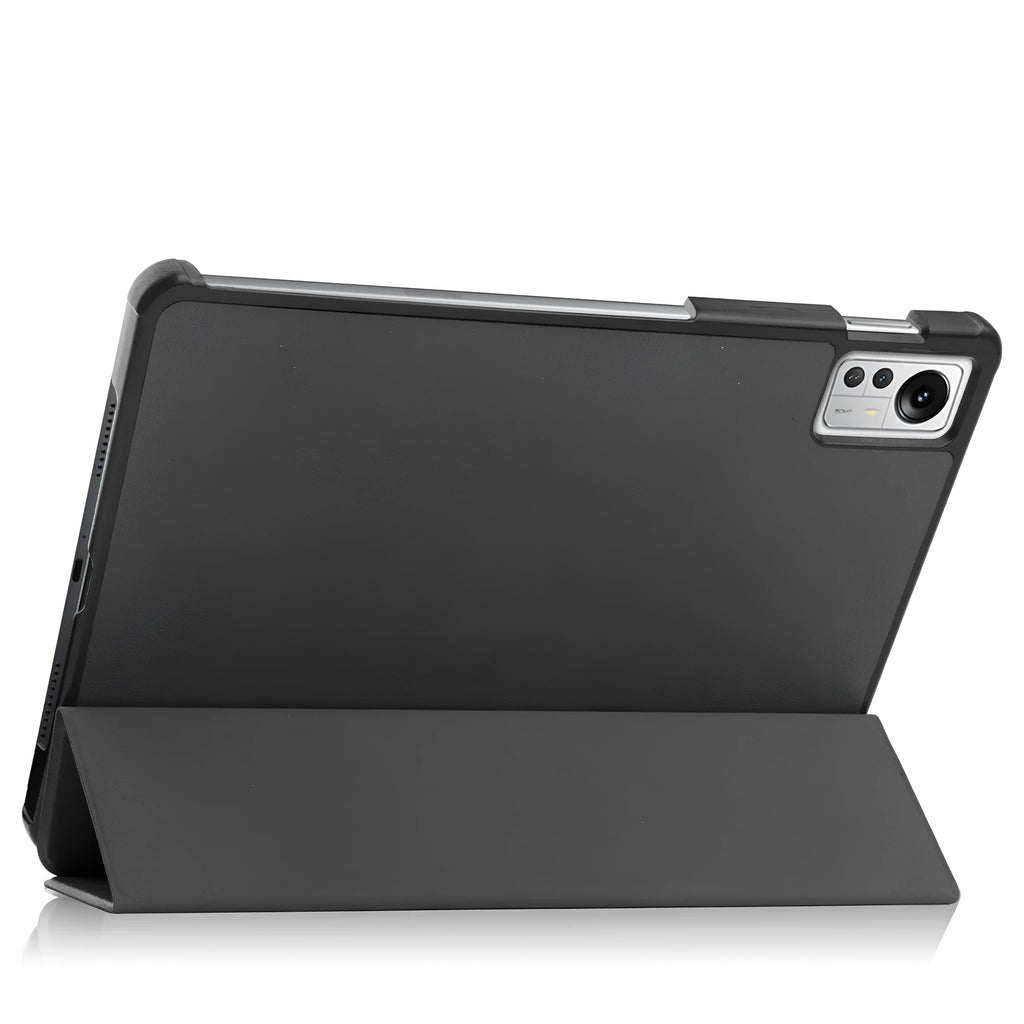 Ultra thin anti drop protective case for Xiaomi Pad 5 Pro 12.4 in black with tri-fold stand