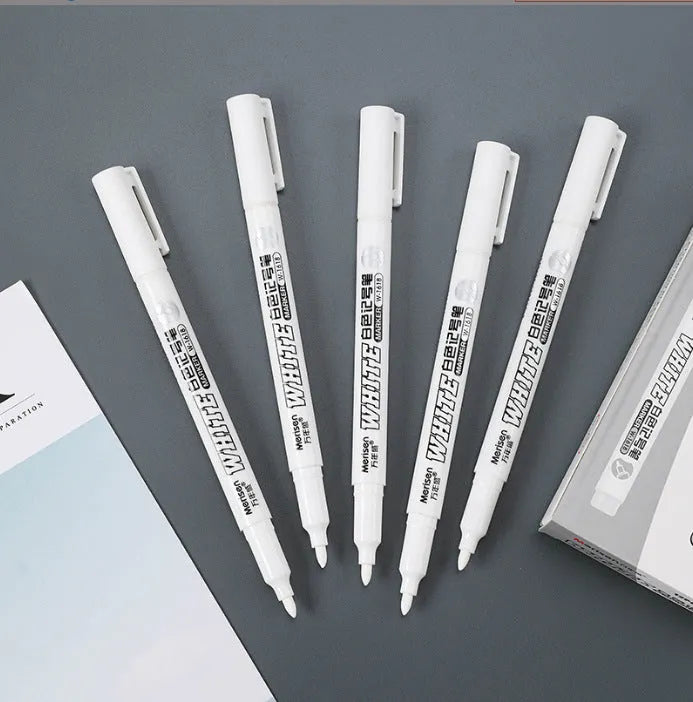 Super White 2.8mm fine head quick-drying waterproof oil painting pen for art and calligraphy