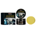 100g leather cleaning cream bottle with attached sponge applicator for car seats and furniture