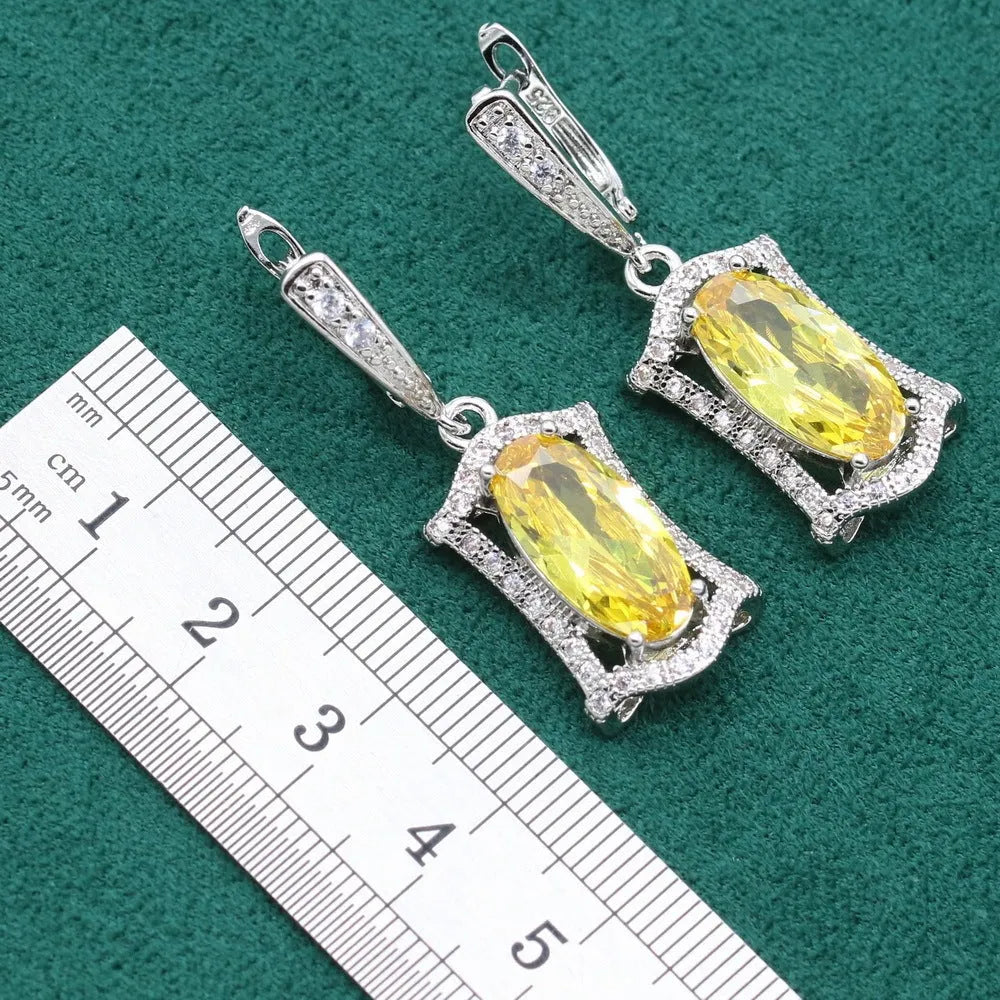 Women's anti-allergy zircon jewellery set with snake bone chain necklace, earrings, ring, and bracelet in gold