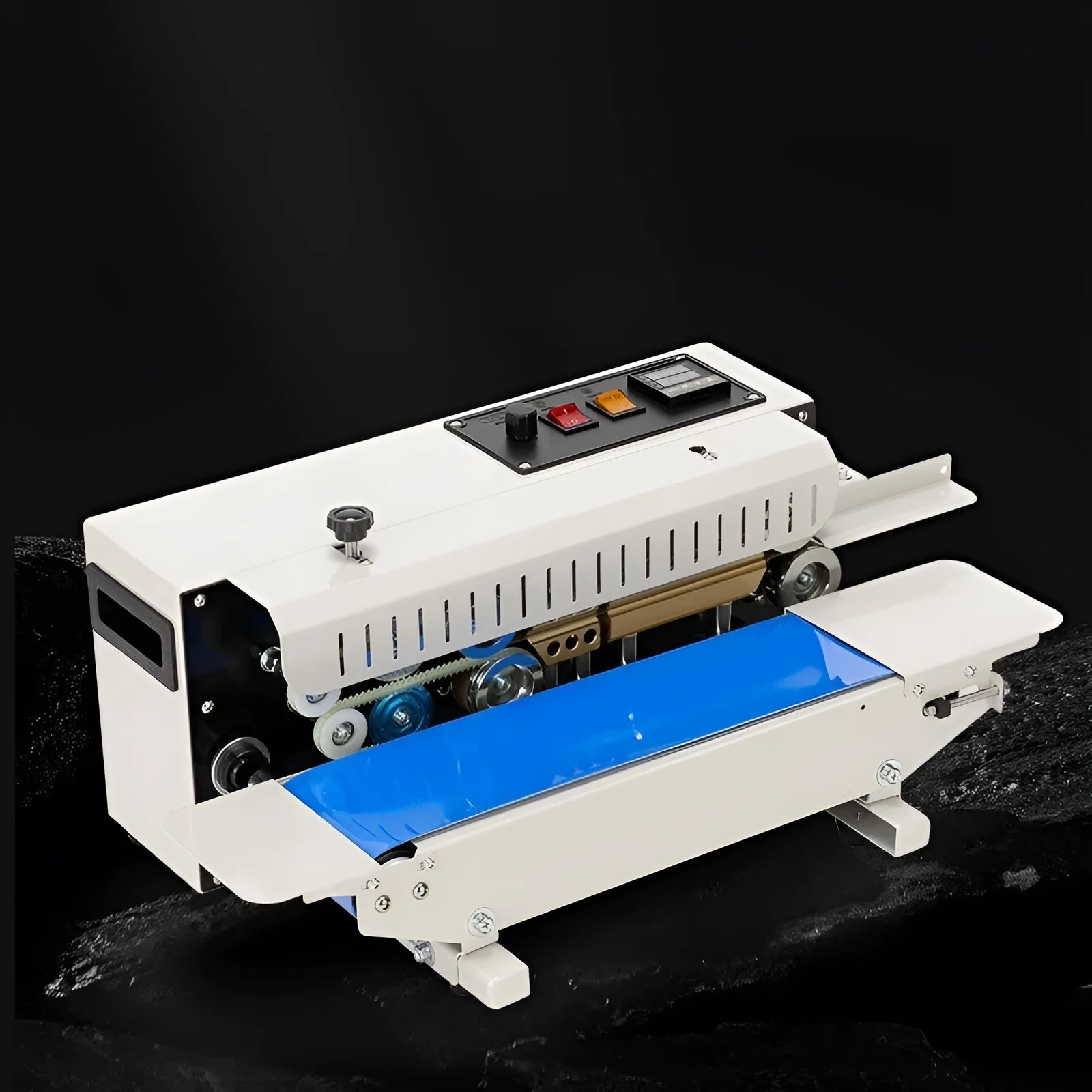 Mini handheld sealing machine with steel date stamp for sealing bags
