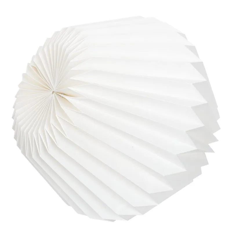 Origami creative paper lampshade in waist drum shape as a window display lantern pendant light cover