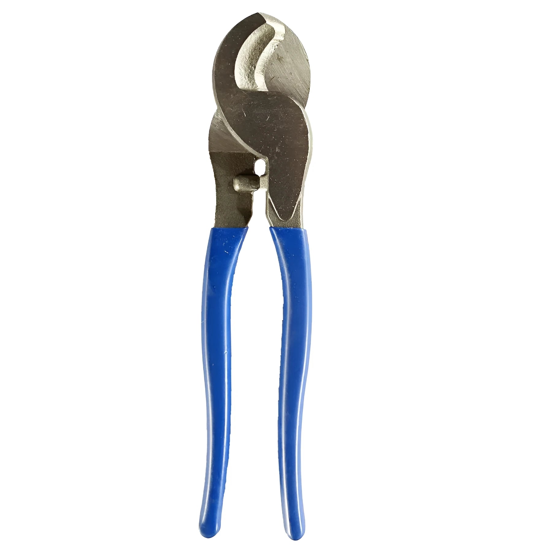HX-50B high carbon steel crimping pliers with vinyl handles and integrated cable cutter.