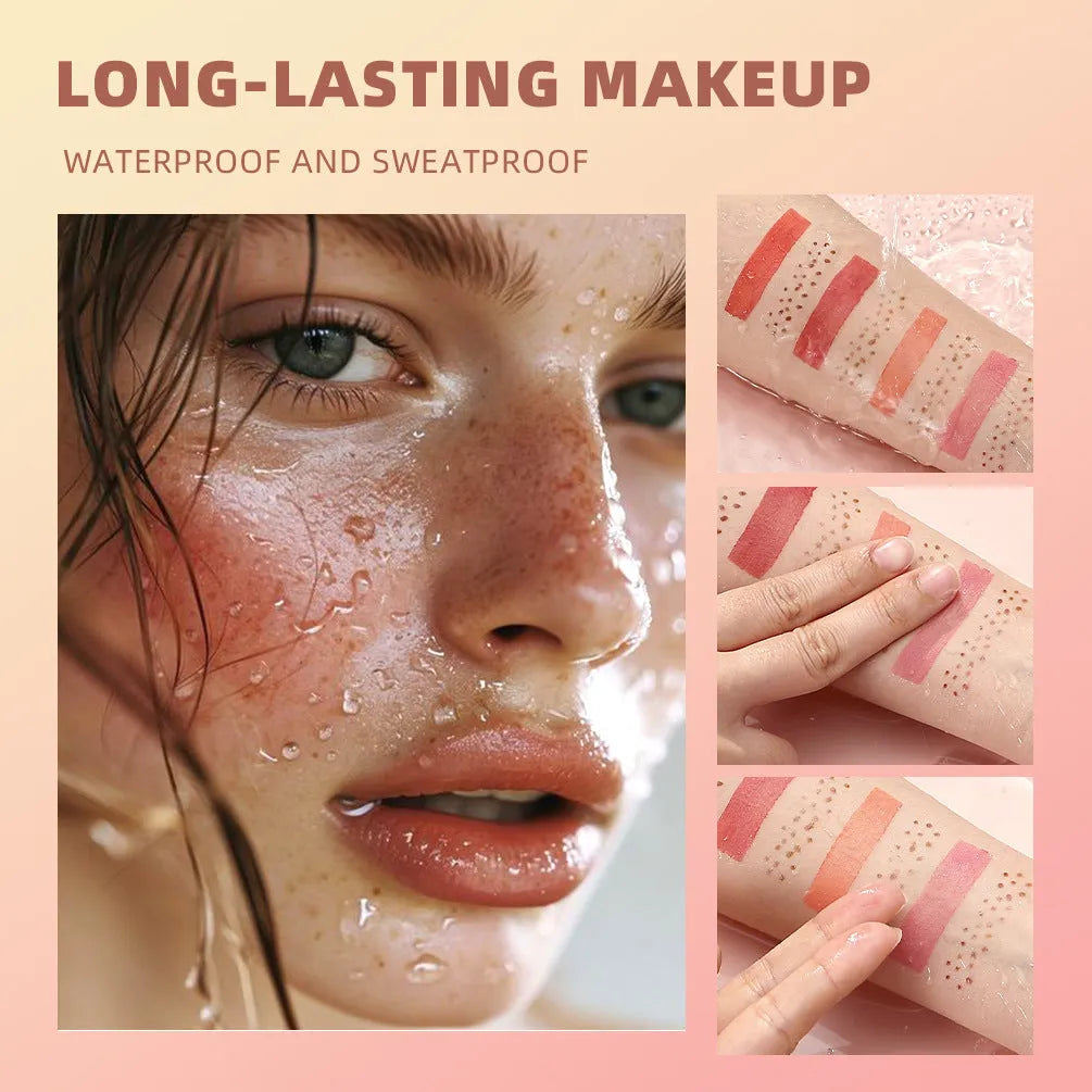 Double-headed powder blusher with matte finish in standard specification