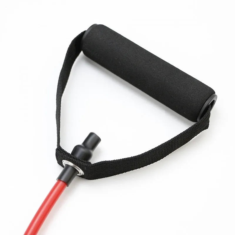 Colour-coded adjustable chest expander with TPE tension rope in five resistance levels from 10LB to 30LB