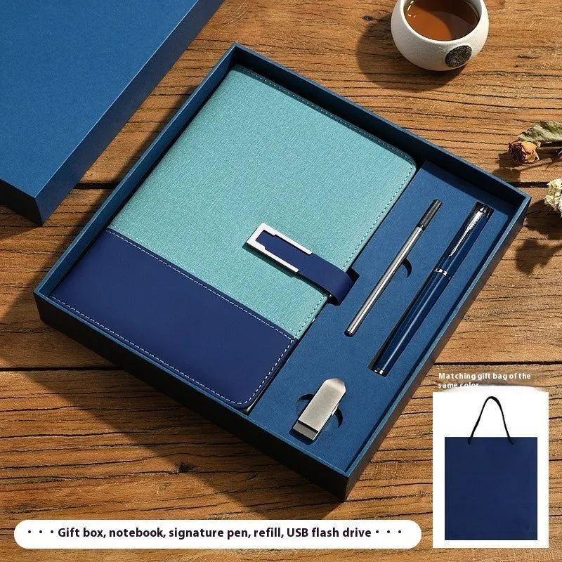 A5 soft leather notebook in business brown colour with wood-free paper pages