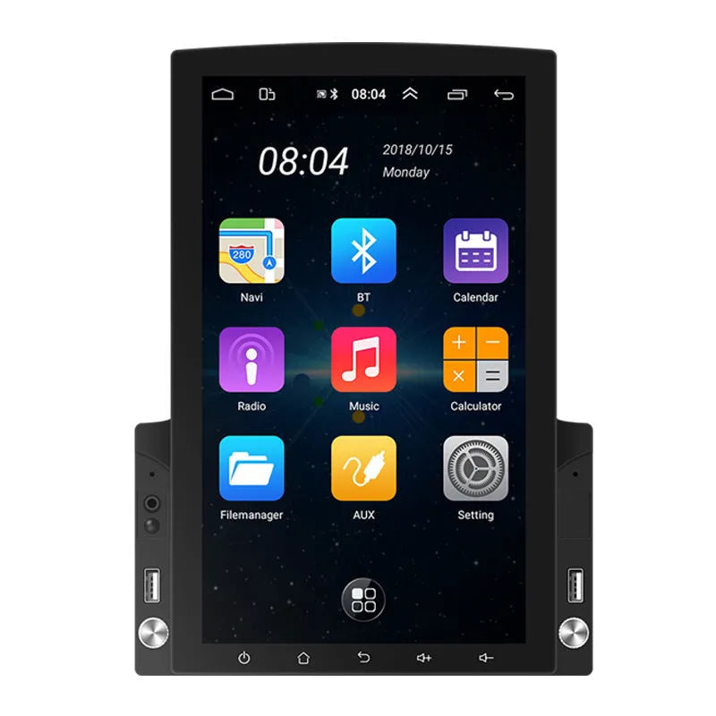 9.7 inch car video player with Android 10.0 touchscreen and offline GPS navigation