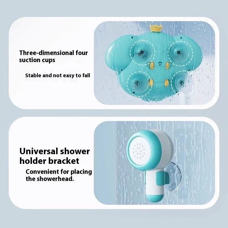 Electric elephant shower bubble machine plastic bath toy for toddlers 3-6 years