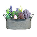Iron metal desktop flowerpot for succulent plants and small cacti