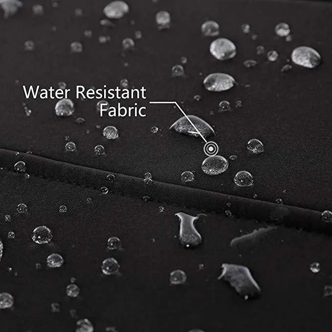 Black USB heated winter waterproof windproof coat for men with long sleeves and straight hem design