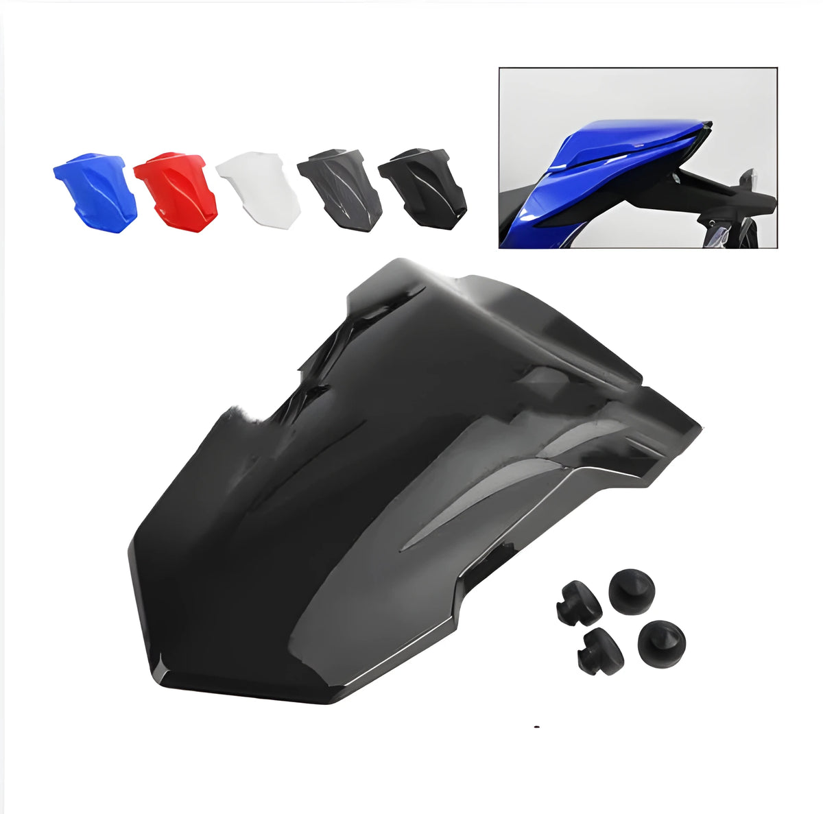 Motorcycle rear seat tail fairing cover for BMW S1000RR S1000R 2019-2021 in carbon fibre and colour options