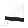 Rechargeable LED tablet reading light in black with clip and adjustable head
