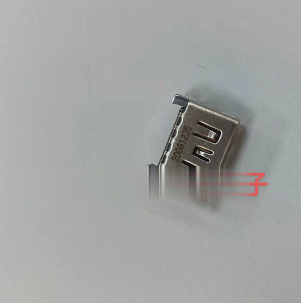 Silver HDMI interface host socket connector for gaming console port extension