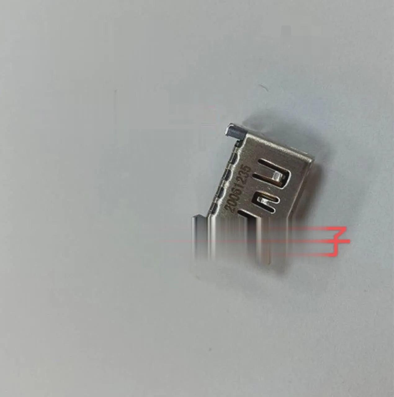 Silver HDMI interface host socket connector for gaming console port extension