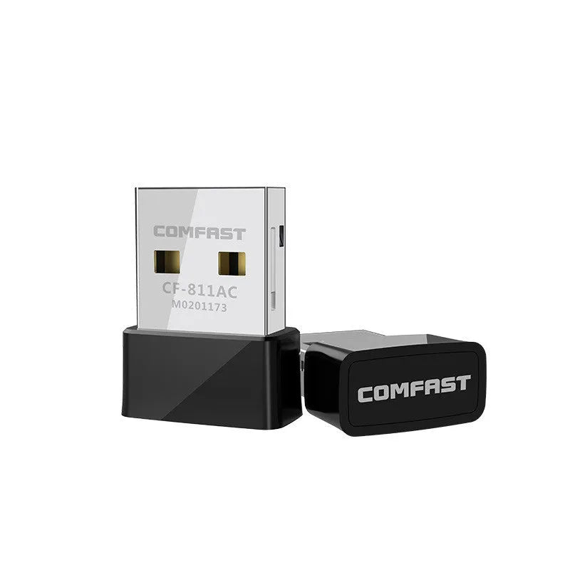 Black external USB wireless network card compatible with Apple computers for 650M dual frequency wifi