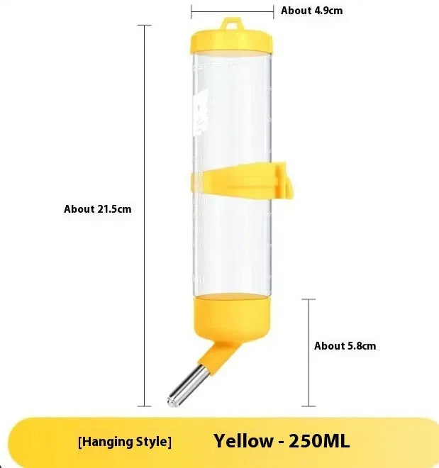 Plastic ball kettle pet water feeder in green, yellow, pink, white, and sky blue colours with multiple capacity options