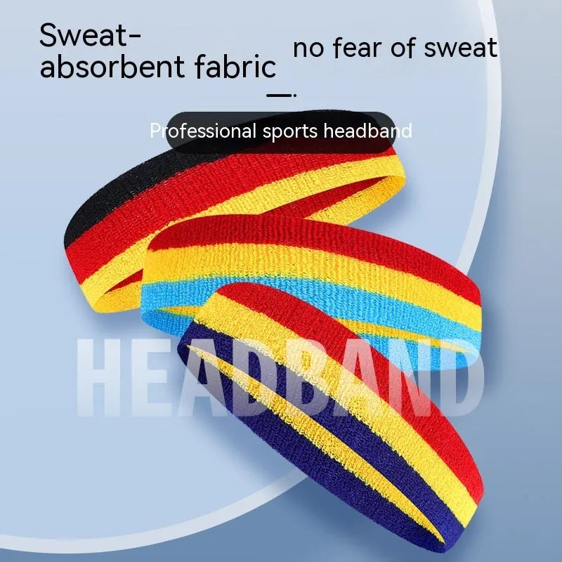 Adult sports headband in six colour combinations for basketball running fitness cycling
