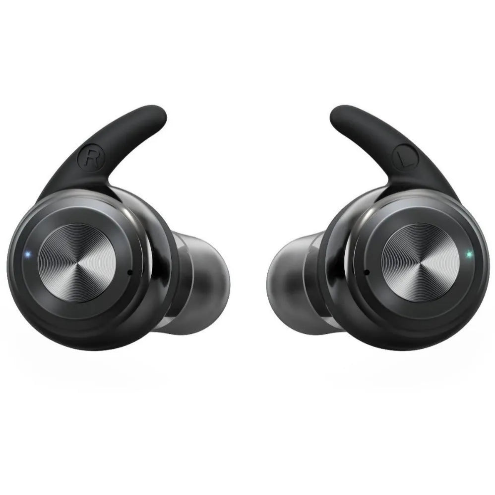 G-36 high-power Bluetooth hearing aid for elderly in black colour, USB rechargeable with medical-grade silicone ear hook