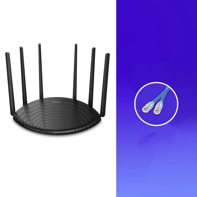 TL-WDR7661 Gigabit Edition wireless router with non-detachable antennas, 254mm x 160mm x 38mm, black