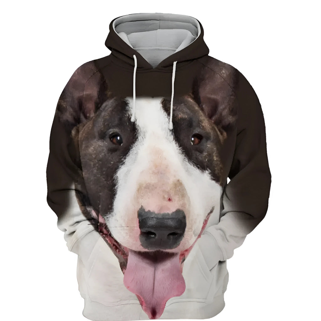 Men's 3D digital print pullover hoodie in DZLMS-558 colour, loose fit polyester fibre with side stick pocket