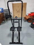 Multifunctional stair climber with steel frame for home use, available in black finish
