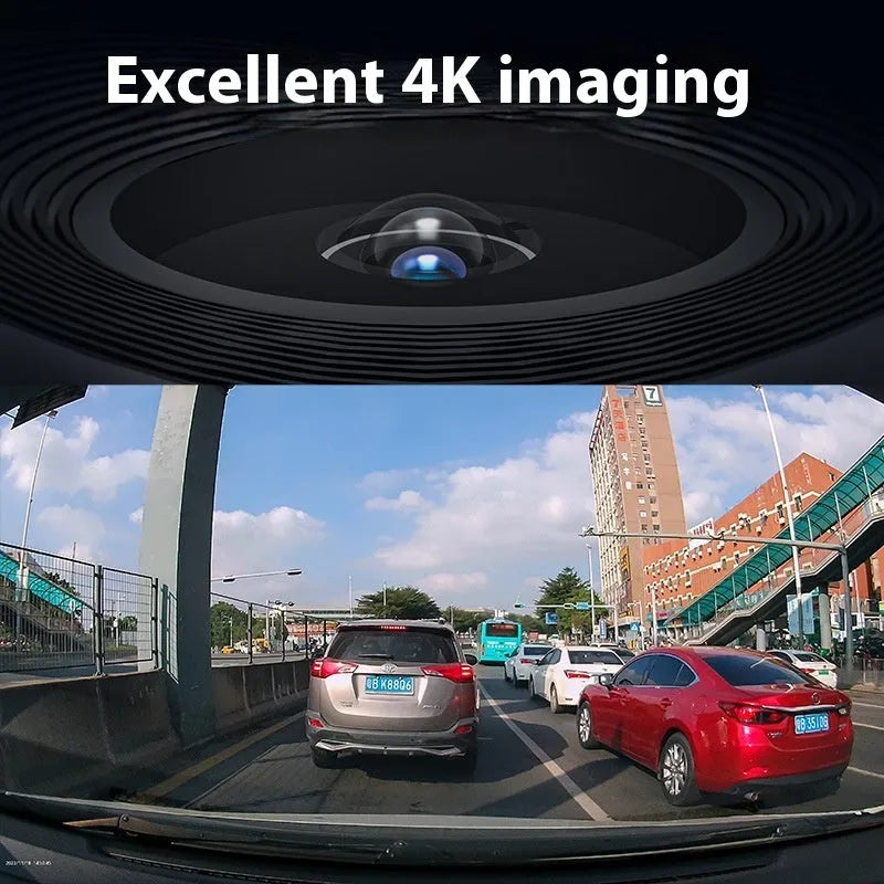 Hidden 4K dash cam with no screen, enhanced night vision, discreet car recorder