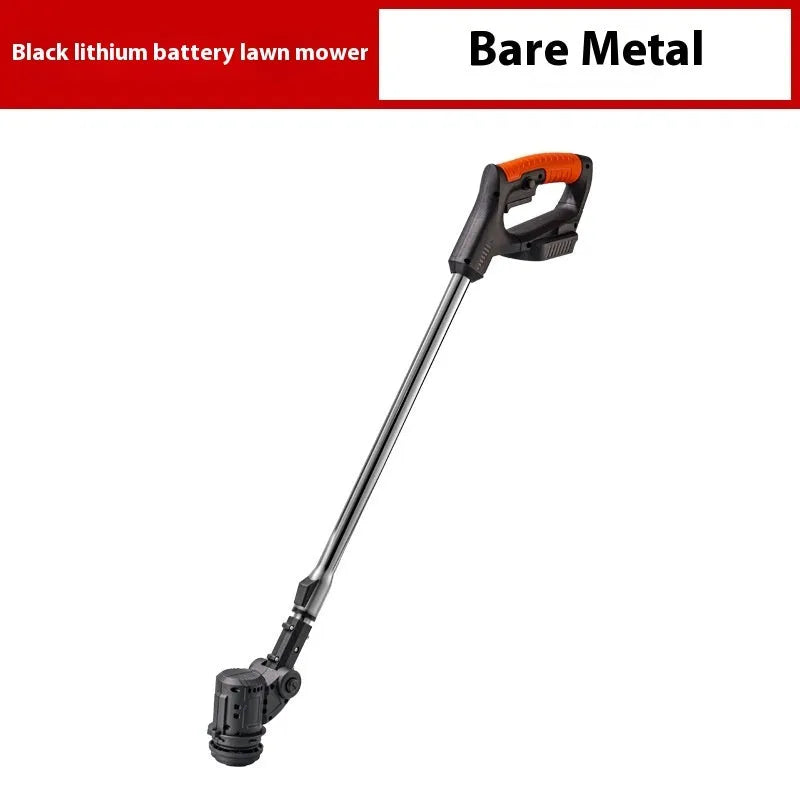 Portable weeding machine with adjustable handle in bare metal finish for household gardening