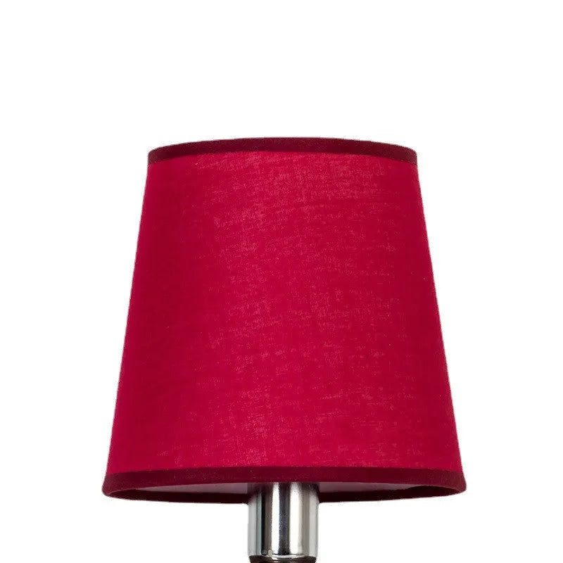 Mini modern minimalist fabric lampshade with horizontal paste design in multiple colour options