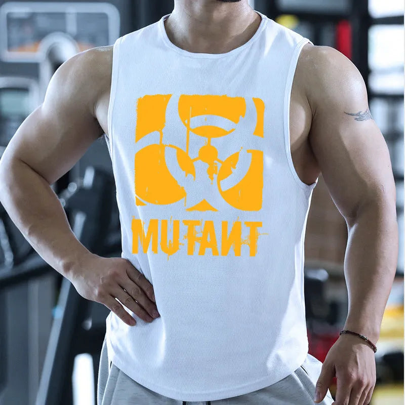 Men's loose fit polyester training waistcoat in multiple colour options