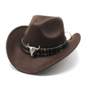 A Western cowboy hat with a bell crown on a neutral background, shown in an Army Green colour.