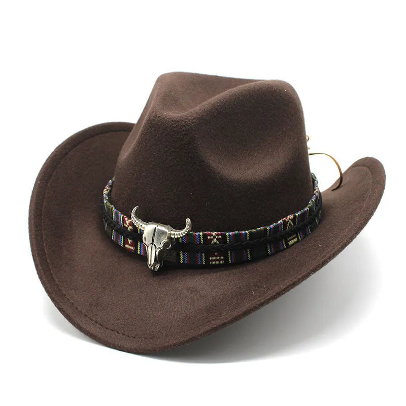A Western cowboy hat with a bell crown on a neutral background, shown in an Army Green colour.