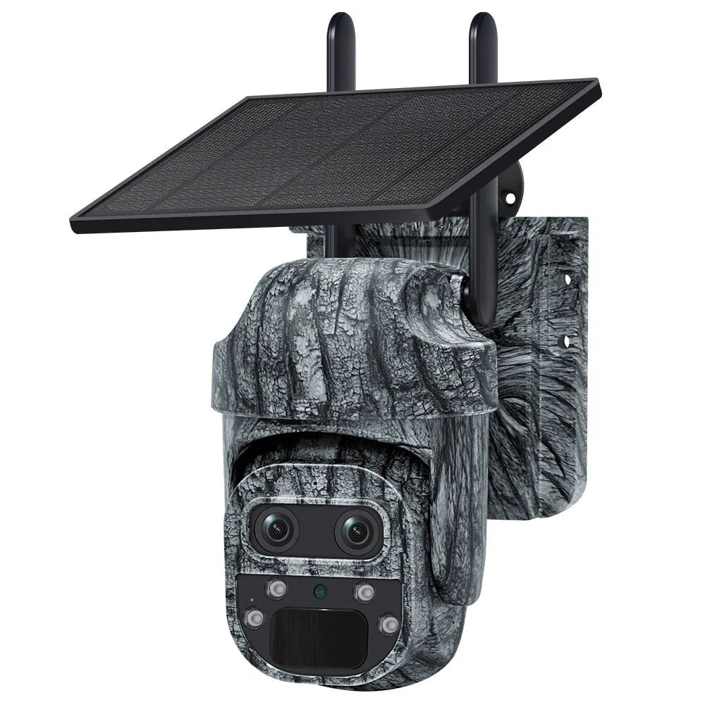 6 million HD night vision 4G solar camouflage security camera with IP66 rating for outdoor use