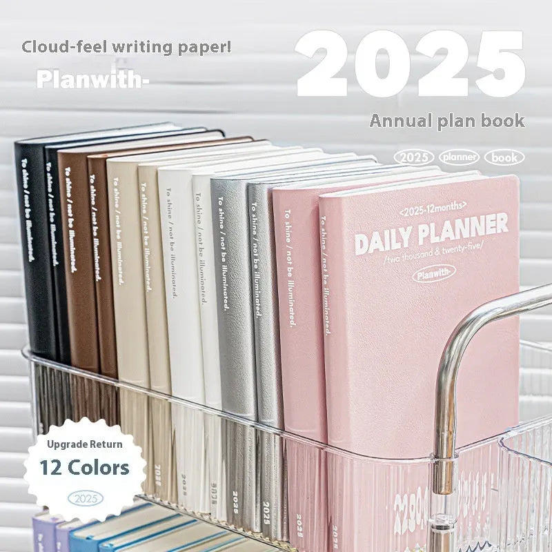 Waterproof notebook with PU cover in mint green colour, open to show writing paper, for exam study clock-in records.