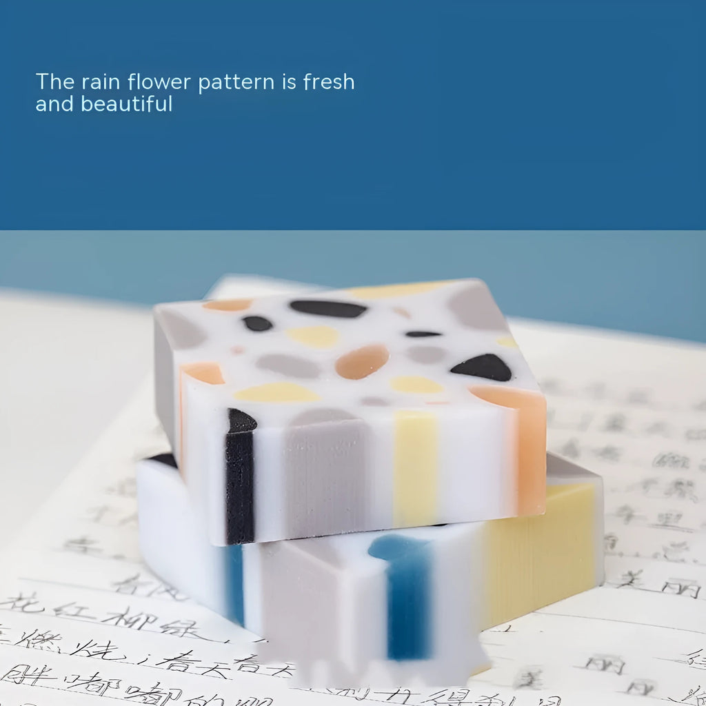 Super clean traceless eraser with brick-shaped modelling for student stationery use