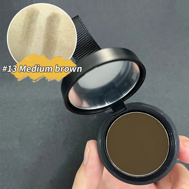 Hairline powder container for shadow repair and skin colour improvement in 14 shades