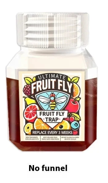 SK003 fruit fly bait liquid bottle with optional application funnel