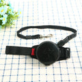 Retractable dog leash extended to 3 metres with explosion-proof mechanism in vibrant orange colour