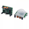 HC-SR501 pyroelectric infrared sensor module on blue board for motion detection with 33V power