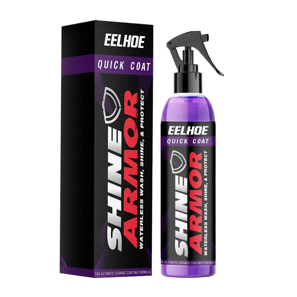Purple automotive nano coating spray bottle for car paint maintenance in 30ml and 100ml sizes