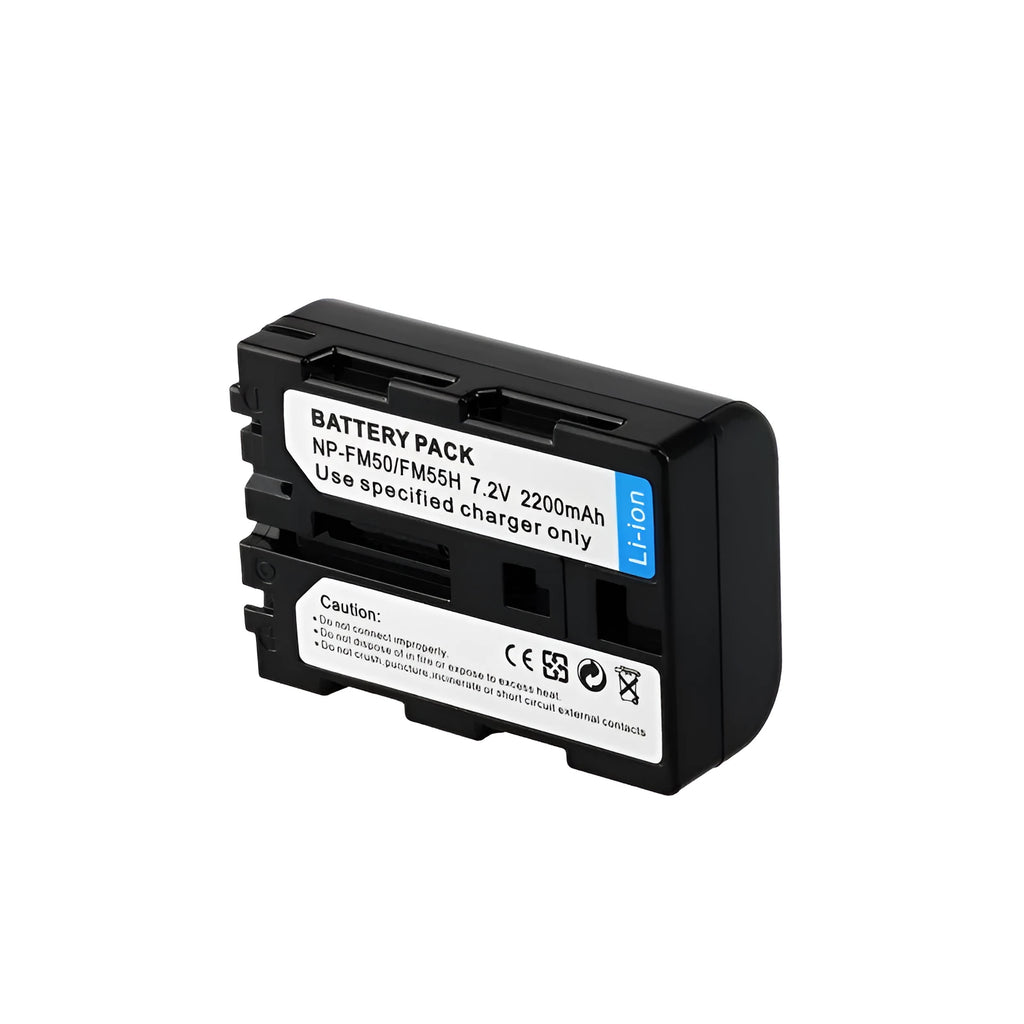 Black lithium battery for SONY digital camera, 7.2V 1800mAh, 55.7x38.3x20.5mm, with micro USB charger