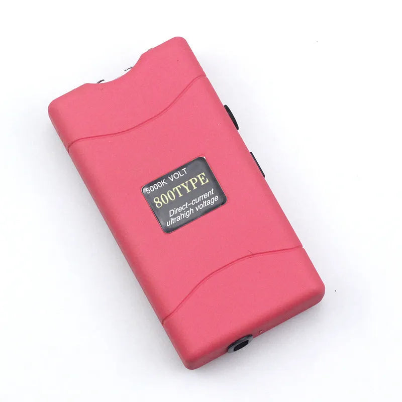 Women's multi-function self-defence torch in plastic resin construction showing colour options