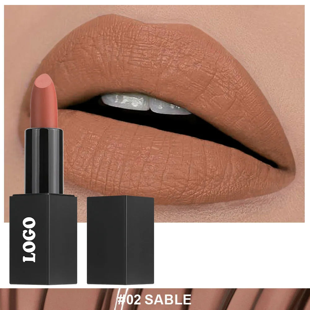 Matte finish lipstick in waterproof formula with 24 shade options