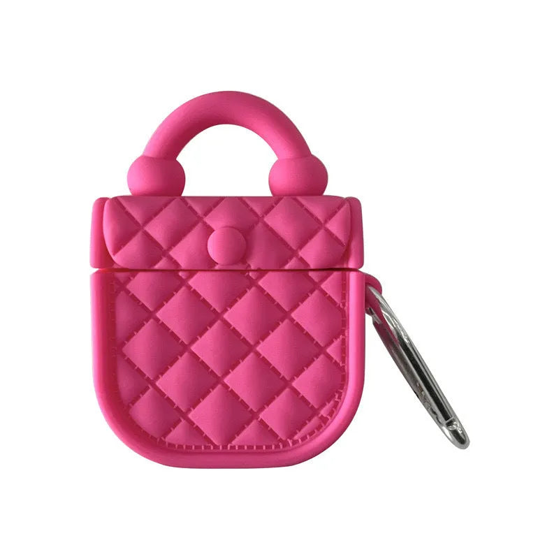 TPU silicone hard shell earphone case for AirPods, Barbie Bag Iron Hook colour, all-inclusive design