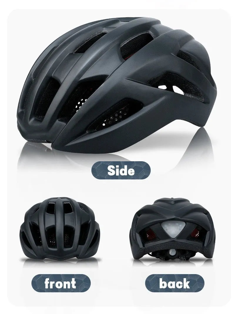 Orange mountain bike helmet showing ventilation holes and in-mould construction