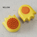 Pet bath brush massage comb with built-in shampoo box for cats and dogs